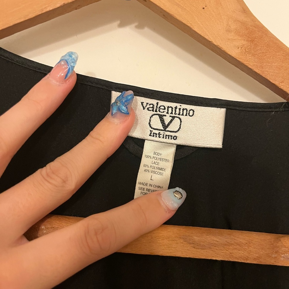 Black Valentino Robe - Picture 2 of 4